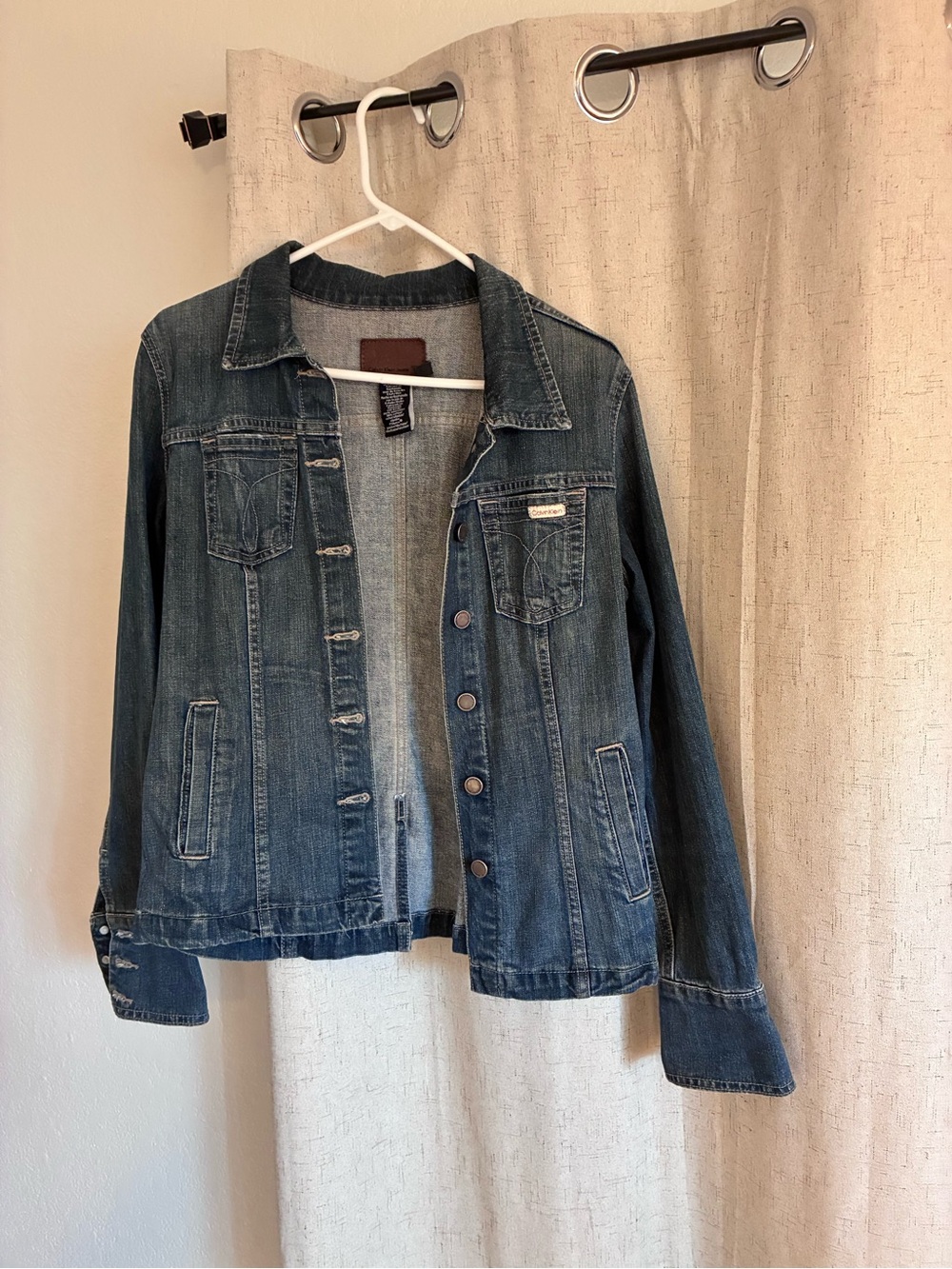 Calvin Klein Indigo Denim Jacket - Women's Jean Coat